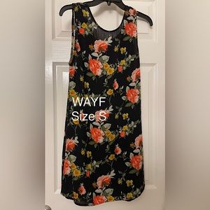 WAYF floral mini dress